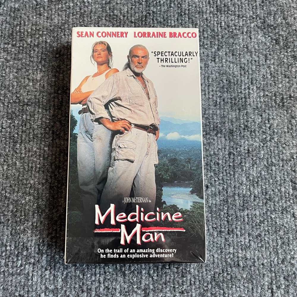 Medicine Man VHS 1992 Sean Connery Lorraine Bracco Factory Sealed New 1358